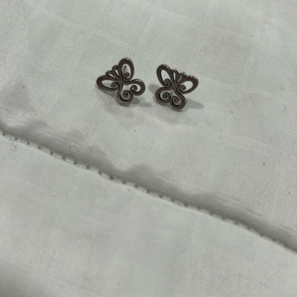 James Avery butterfly stud earrings